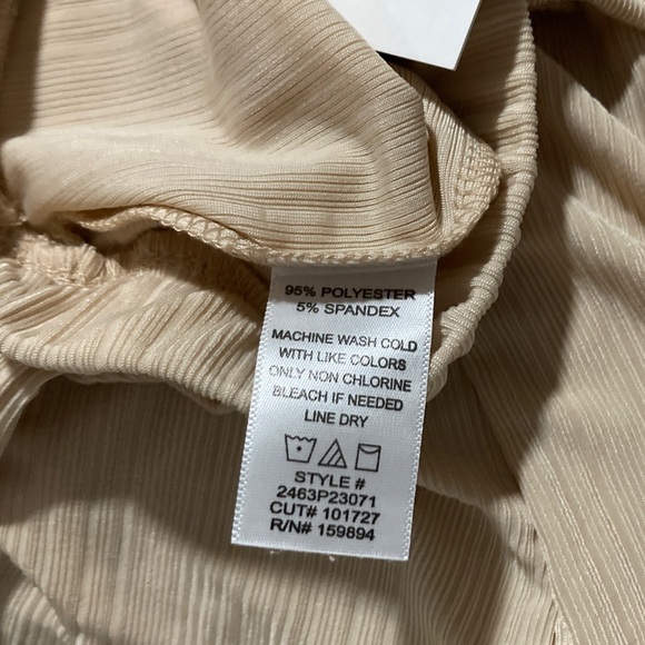 Chic Cream Wide Leg Women's Pants - Picture 5 of 9